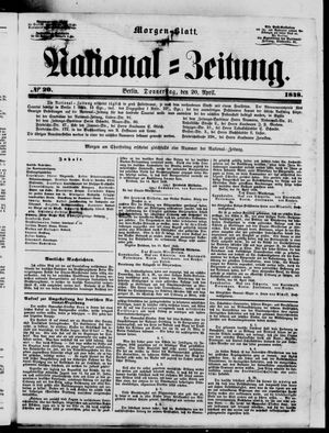 National-Zeitung on Apr 20, 1848