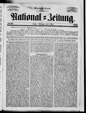 Nationalzeitung vom 01.05.1848