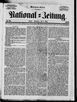 Nationalzeitung vom 08.05.1848