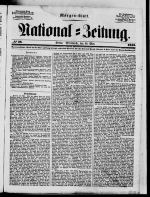Nationalzeitung vom 10.05.1848