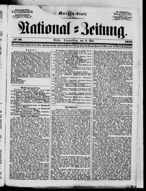 Nationalzeitung vom 11.05.1848