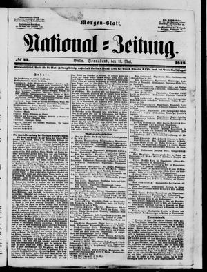 Nationalzeitung vom 13.05.1848