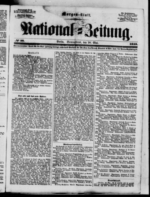 Nationalzeitung on May 20, 1848
