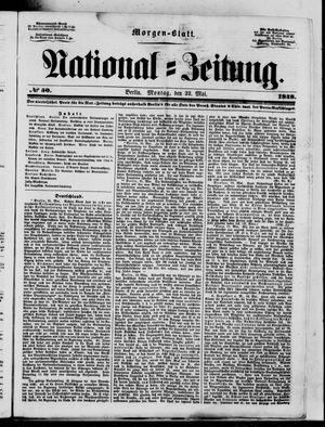 Nationalzeitung on May 22, 1848