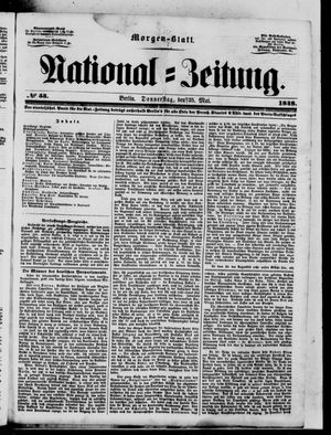 Nationalzeitung vom 25.05.1848