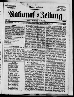 Nationalzeitung vom 28.05.1848