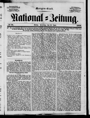 Nationalzeitung on Jun 16, 1848