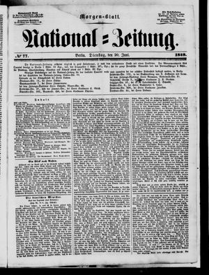 Nationalzeitung vom 20.06.1848