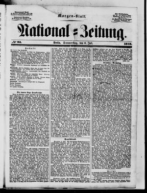 Nationalzeitung vom 06.07.1848