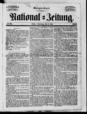 Nationalzeitung vom 09.07.1848