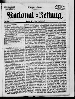 Nationalzeitung vom 11.07.1848