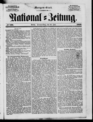 Nationalzeitung vom 13.07.1848