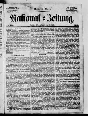 Nationalzeitung vom 15.07.1848