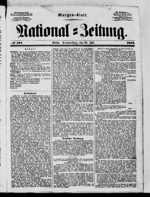 Nationalzeitung vom 20.07.1848