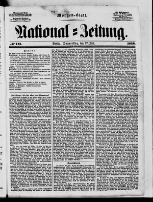 Nationalzeitung vom 27.07.1848