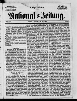Nationalzeitung vom 28.07.1848