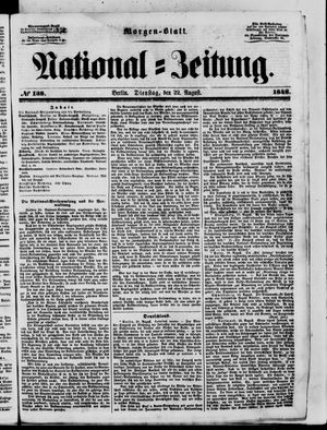 Nationalzeitung vom 22.08.1848