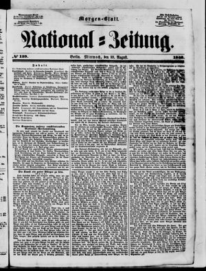 Nationalzeitung vom 23.08.1848