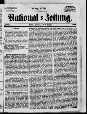 Nationalzeitung vom 25.08.1848