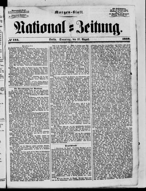 Nationalzeitung vom 27.08.1848
