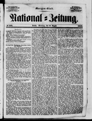 Nationalzeitung vom 28.08.1848