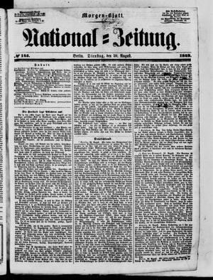 Nationalzeitung vom 29.08.1848