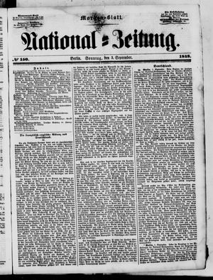 Nationalzeitung on Sep 3, 1848