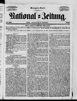 National-Zeitung vom 15.09.1848
