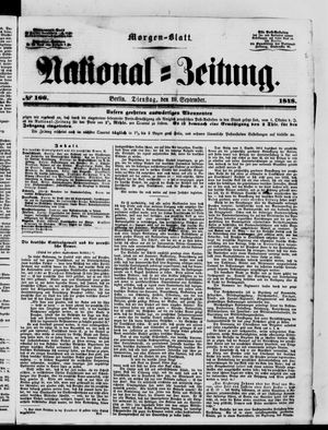 Nationalzeitung on Sep 19, 1848