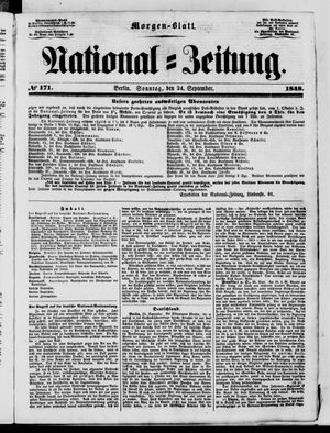 Nationalzeitung vom 24.09.1848