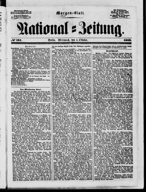 Nationalzeitung vom 04.10.1848