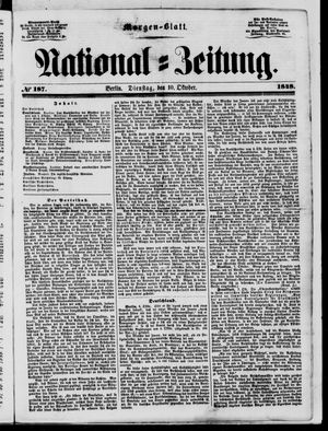 Nationalzeitung vom 10.10.1848