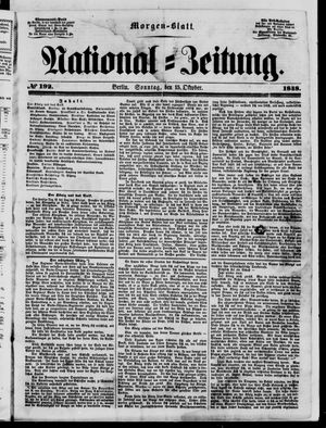 Nationalzeitung vom 15.10.1848