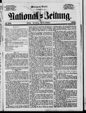 Nationalzeitung on Oct 17, 1848