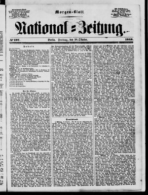 Nationalzeitung vom 20.10.1848