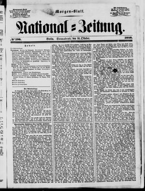 Nationalzeitung vom 21.10.1848