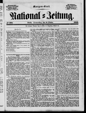 Nationalzeitung vom 26.10.1848