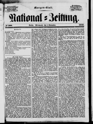 Nationalzeitung vom 01.11.1848