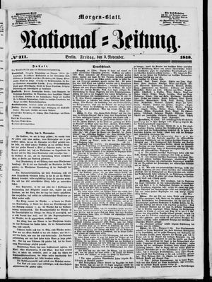 Nationalzeitung vom 03.11.1848