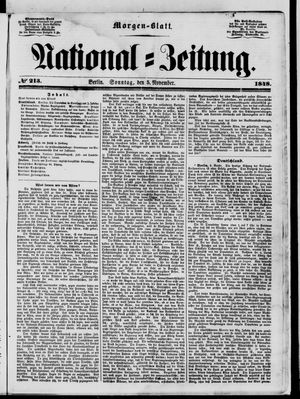Nationalzeitung vom 05.11.1848