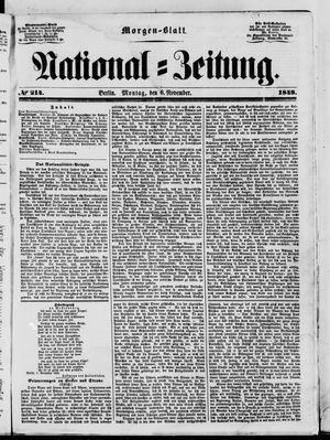 Nationalzeitung vom 06.11.1848