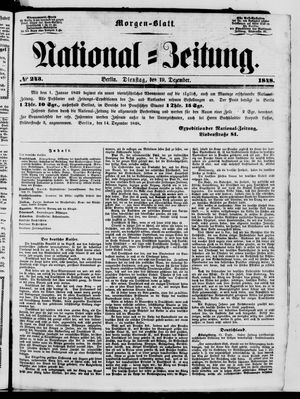Nationalzeitung vom 19.12.1848