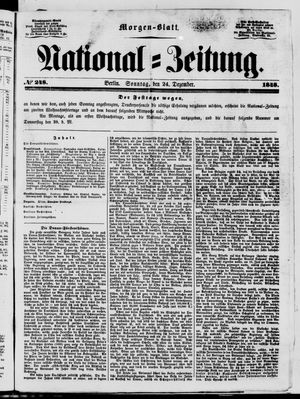 Nationalzeitung vom 24.12.1848