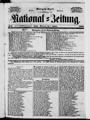 Nationalzeitung on Jan 1, 1849
