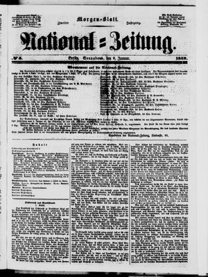 Nationalzeitung vom 06.01.1849