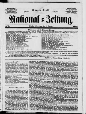 Nationalzeitung vom 07.01.1849