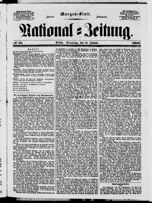 Nationalzeitung vom 14.01.1849