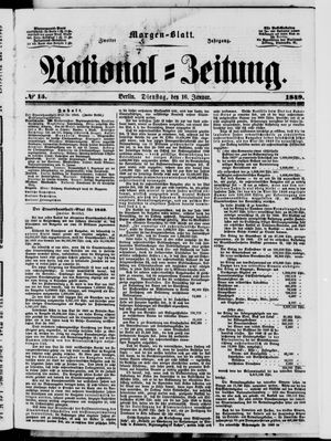 Nationalzeitung vom 16.01.1849
