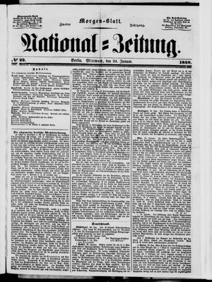 Nationalzeitung vom 24.01.1849