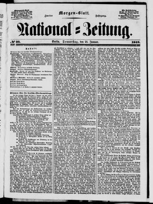 National-Zeitung vom 25.01.1849